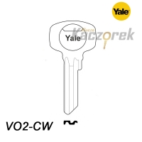 Mieszkaniowy 060 - klucz surowy mosiężny - Yale VO2-CW
